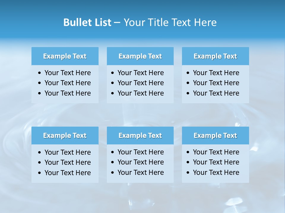 Element Aqua Wallpaper PowerPoint Template