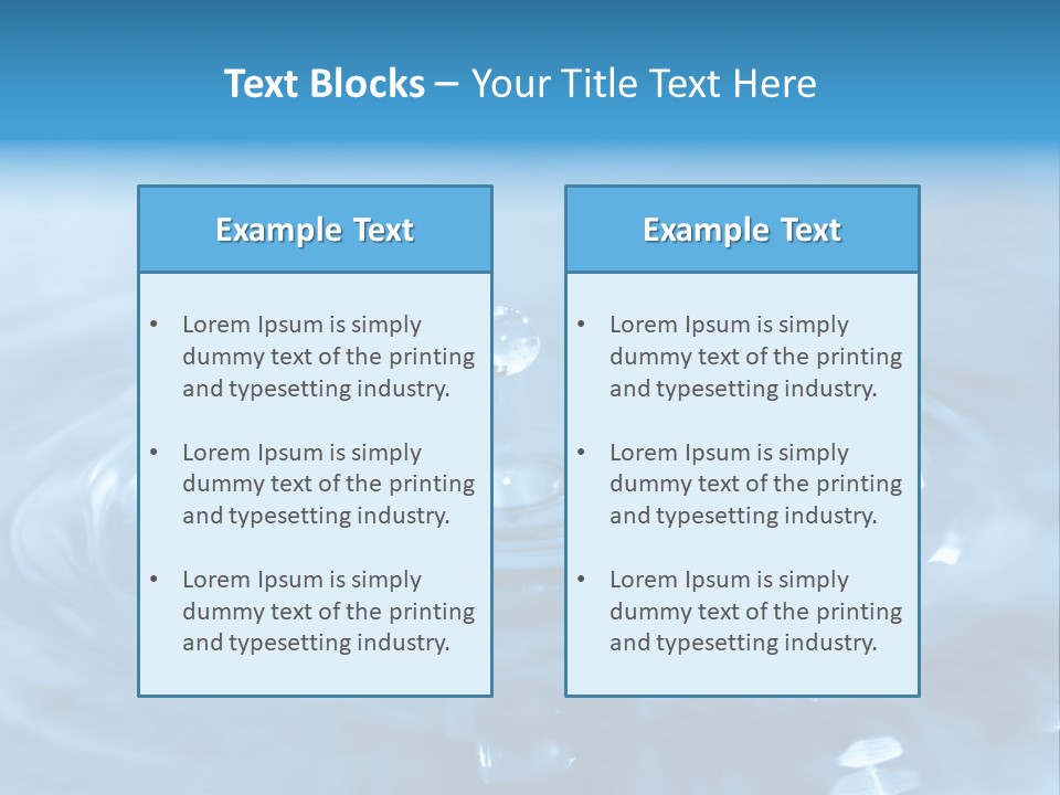 Element Aqua Wallpaper PowerPoint Template