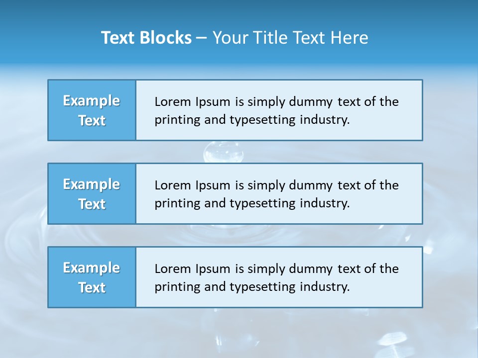 Element Aqua Wallpaper PowerPoint Template