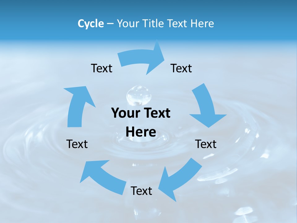 Element Aqua Wallpaper PowerPoint Template