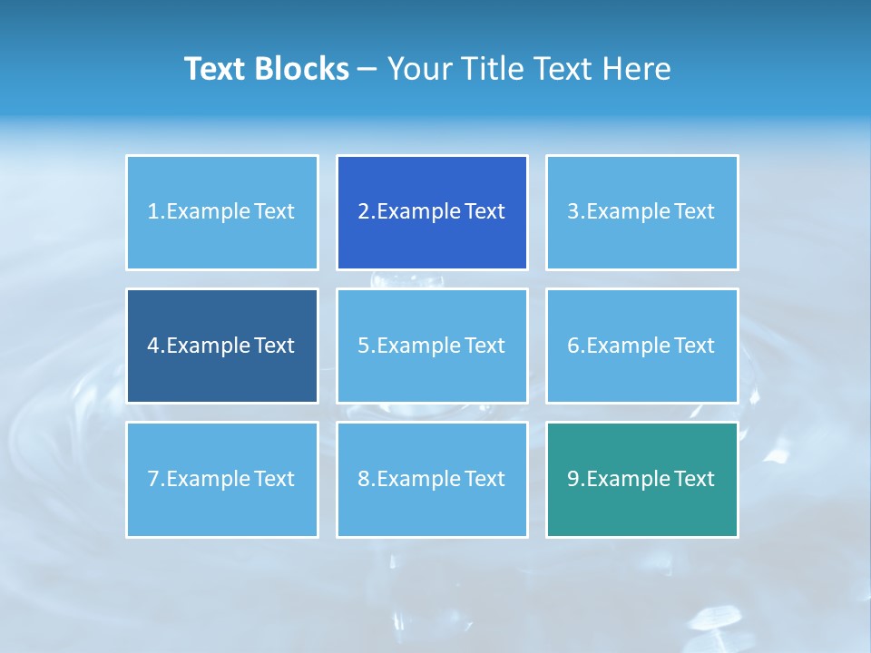 Element Aqua Wallpaper PowerPoint Template