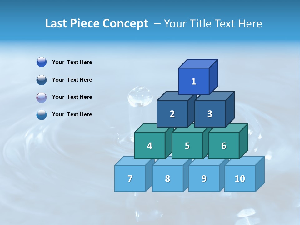 Element Aqua Wallpaper PowerPoint Template