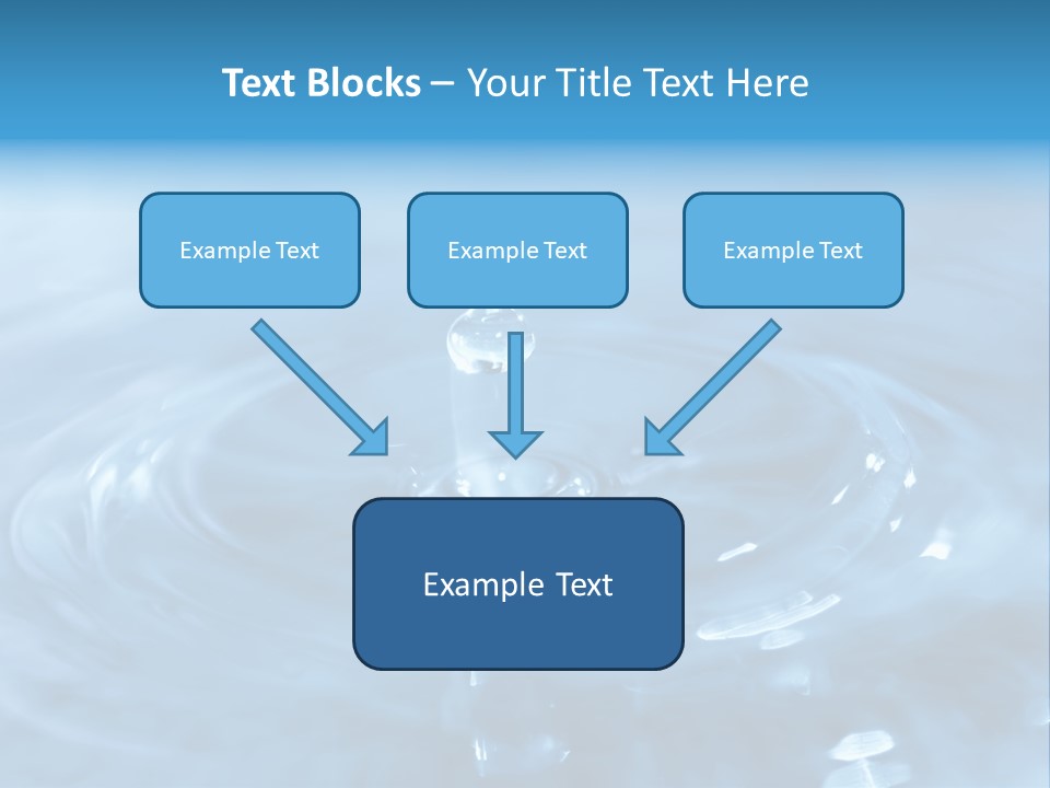 Element Aqua Wallpaper PowerPoint Template