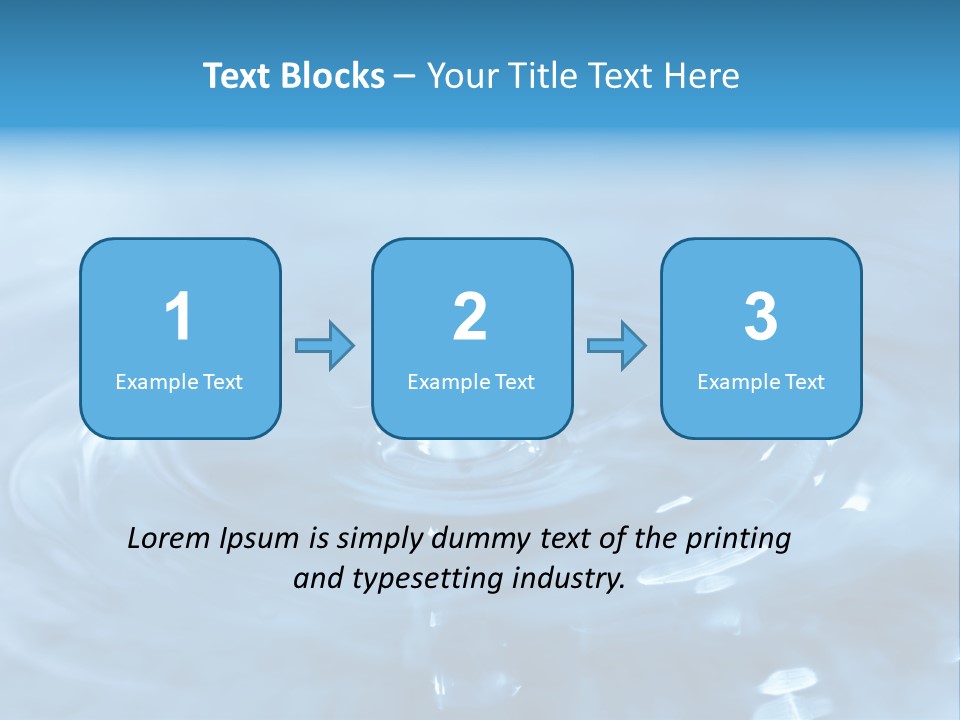 Element Aqua Wallpaper PowerPoint Template