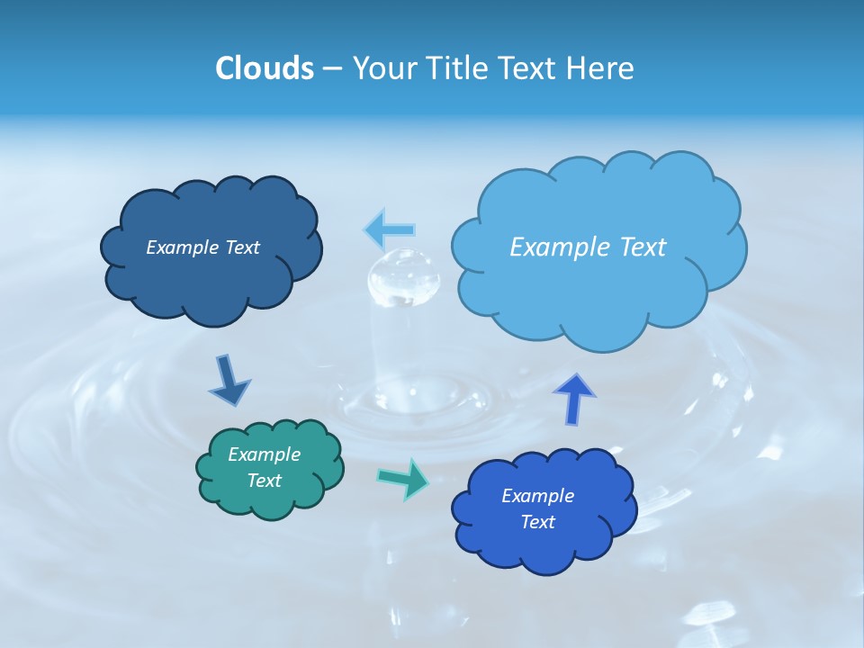 Element Aqua Wallpaper PowerPoint Template
