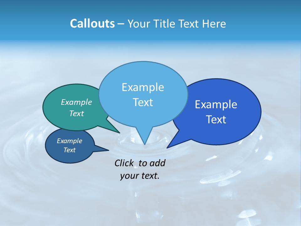 Element Aqua Wallpaper PowerPoint Template
