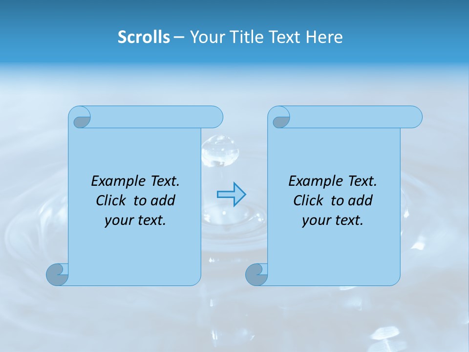 Element Aqua Wallpaper PowerPoint Template