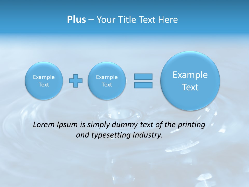 Element Aqua Wallpaper PowerPoint Template