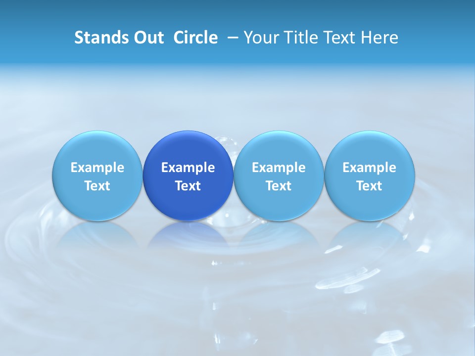 Element Aqua Wallpaper PowerPoint Template