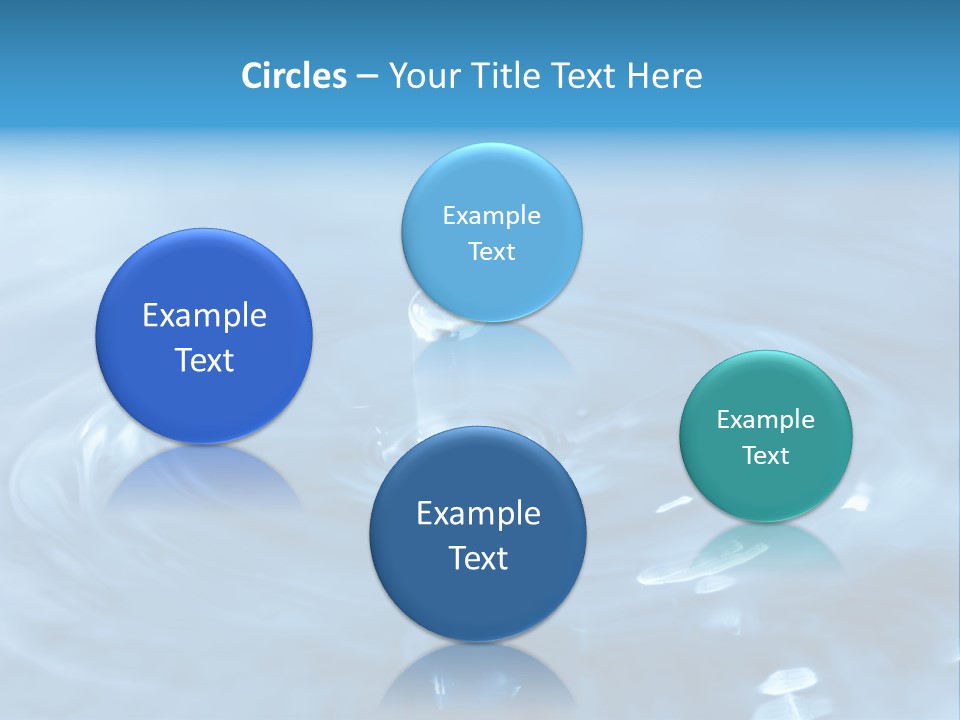 Element Aqua Wallpaper PowerPoint Template