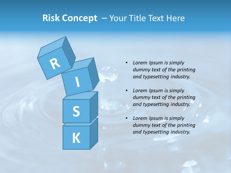 Element Aqua Wallpaper PowerPoint Template