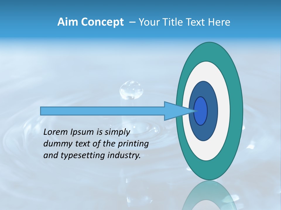Element Aqua Wallpaper PowerPoint Template