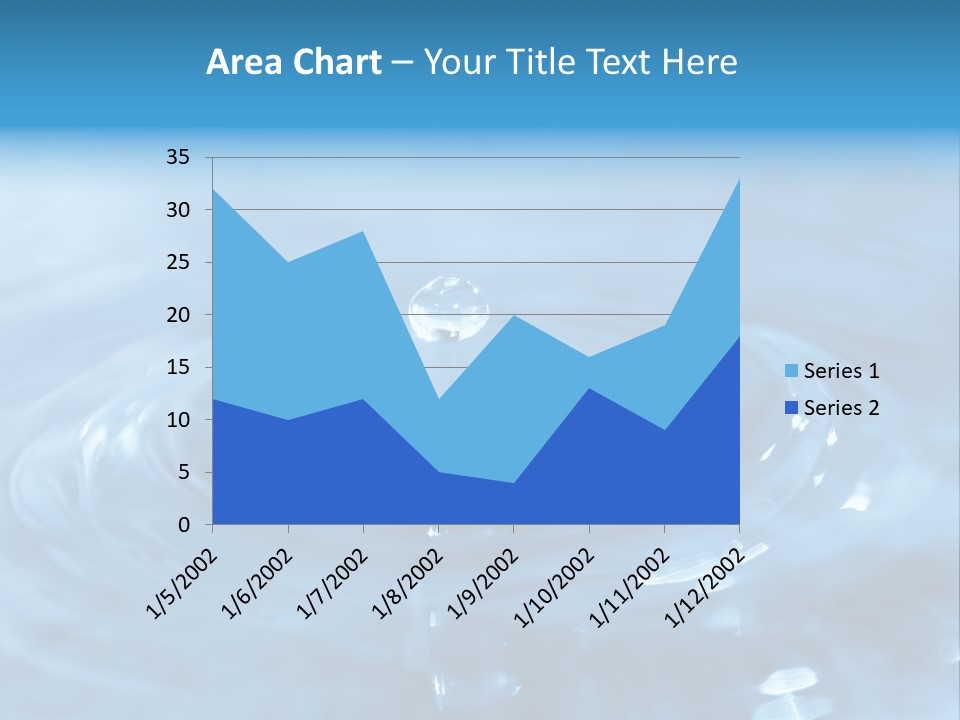 Element Aqua Wallpaper PowerPoint Template