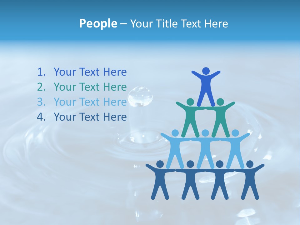 Element Aqua Wallpaper PowerPoint Template