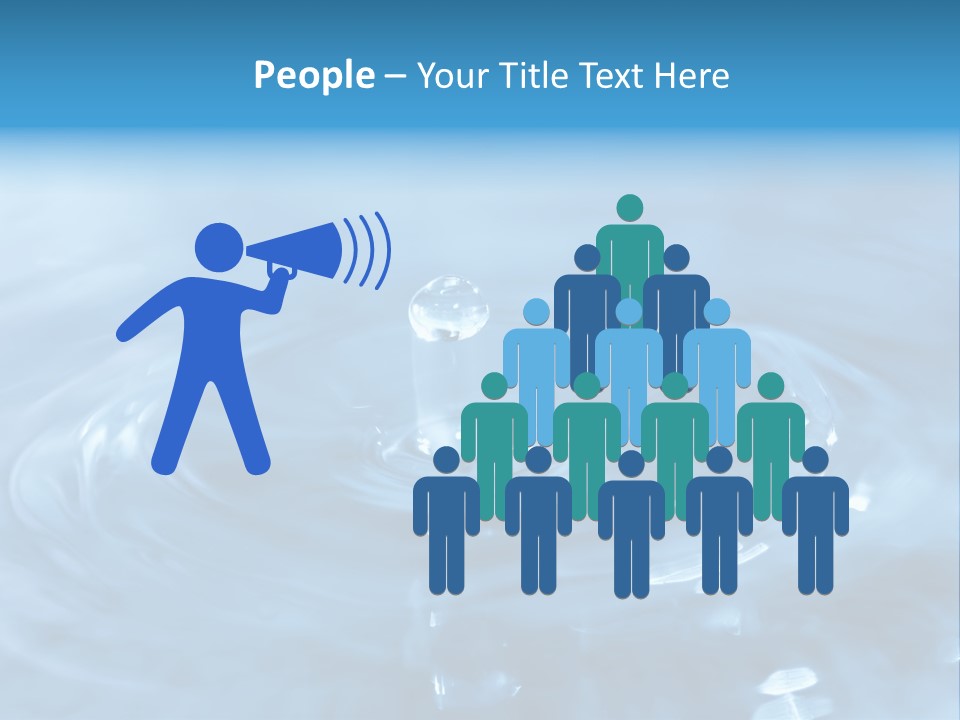 Element Aqua Wallpaper PowerPoint Template