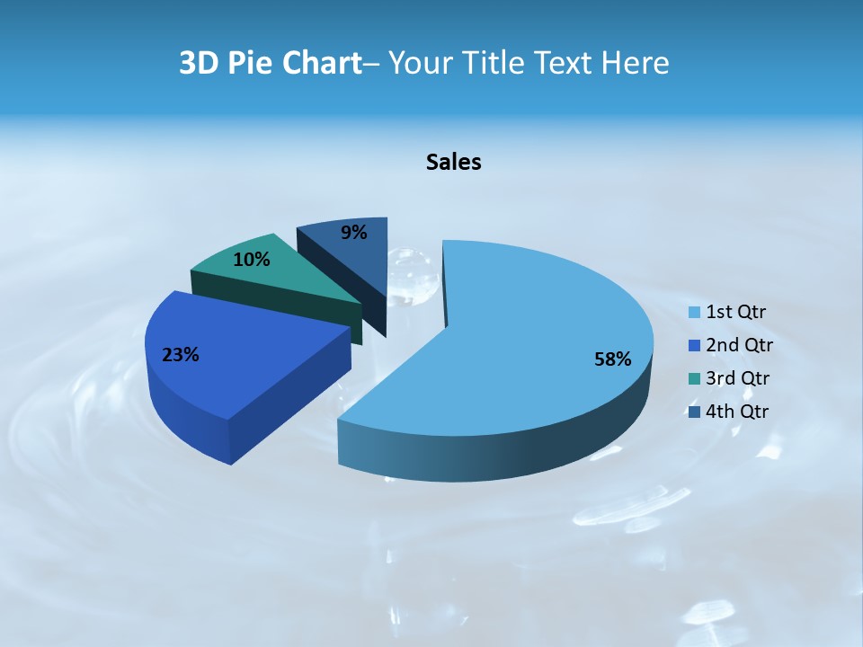 Element Aqua Wallpaper PowerPoint Template