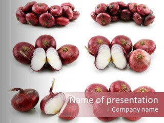 Vegetarian Collection Macro PowerPoint Template