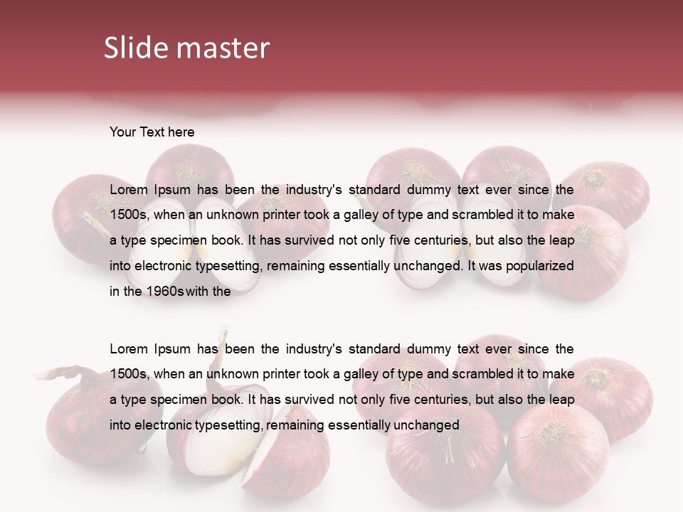 Vegetarian Collection Macro PowerPoint Template