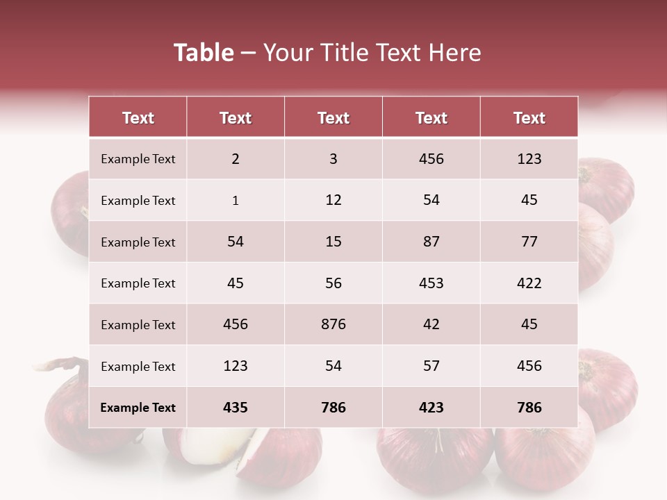 Vegetarian Collection Macro PowerPoint Template