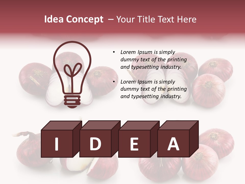 Vegetarian Collection Macro PowerPoint Template