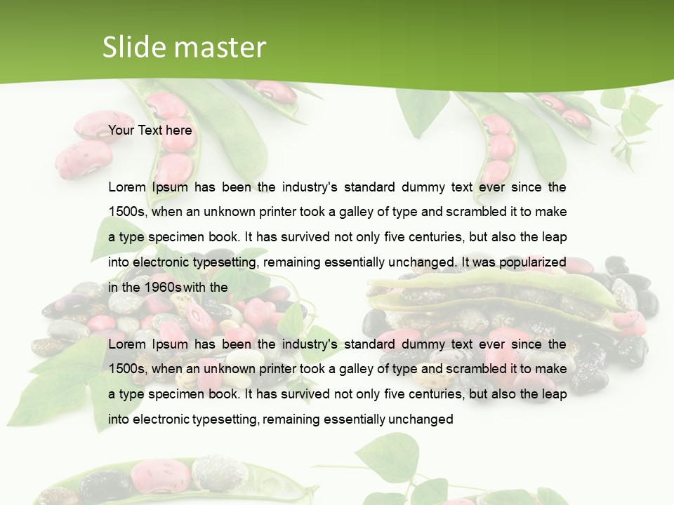 Nature Bean Collection PowerPoint Template