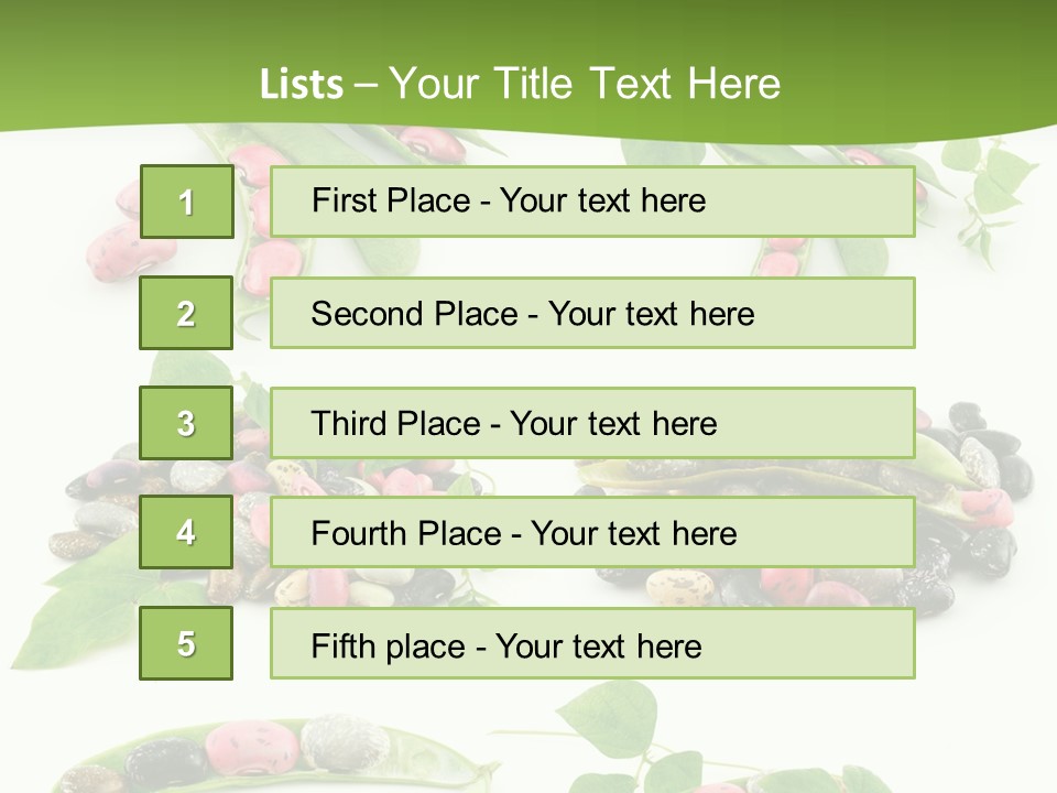 Nature Bean Collection PowerPoint Template