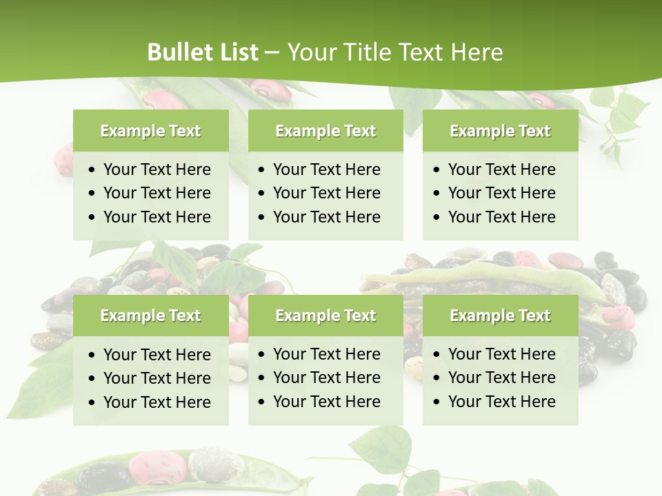 Nature Bean Collection PowerPoint Template