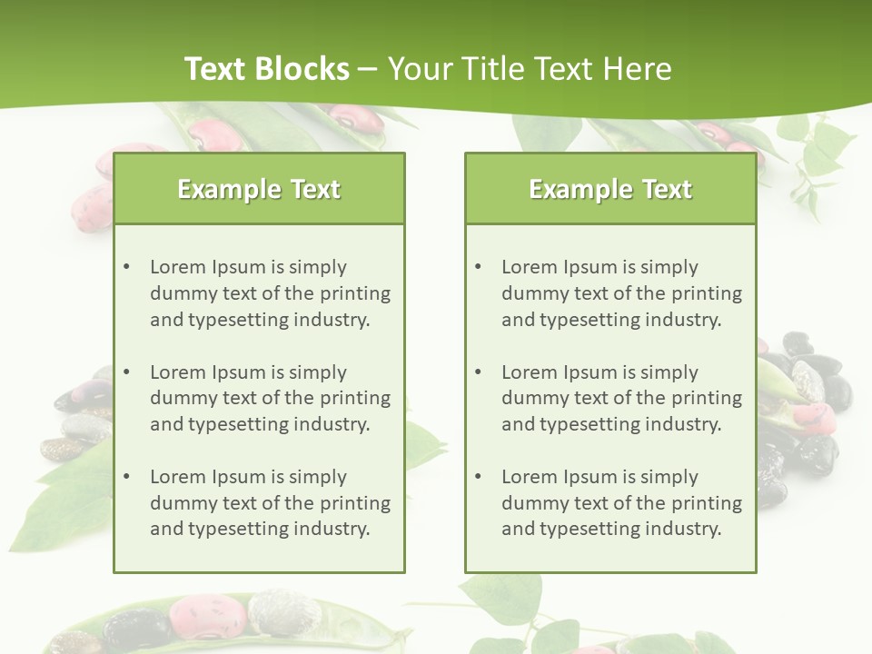 Nature Bean Collection PowerPoint Template