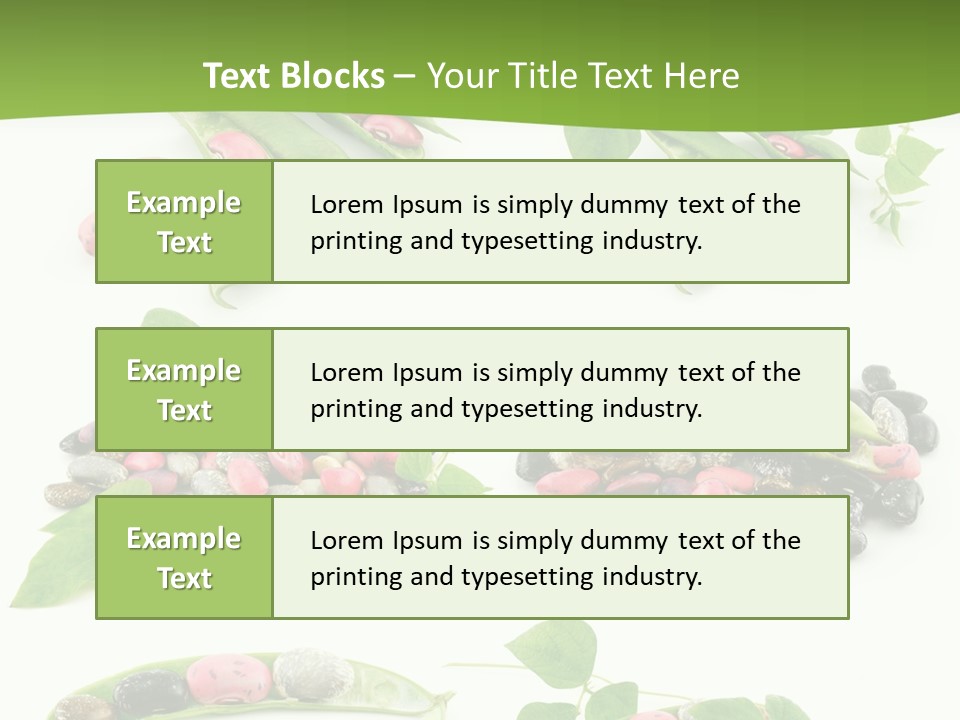Nature Bean Collection PowerPoint Template