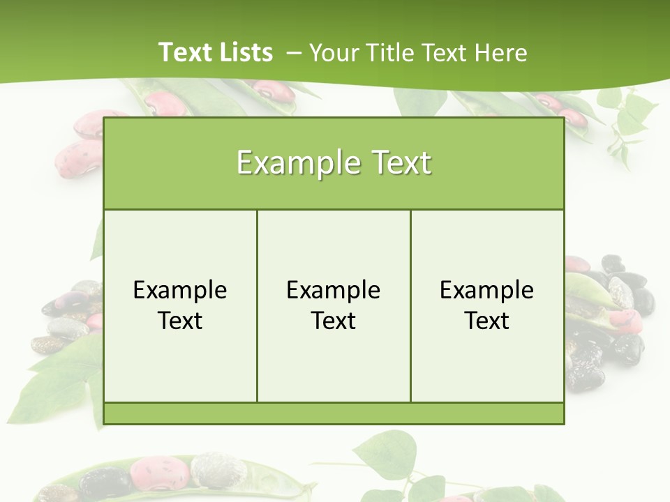 Nature Bean Collection PowerPoint Template