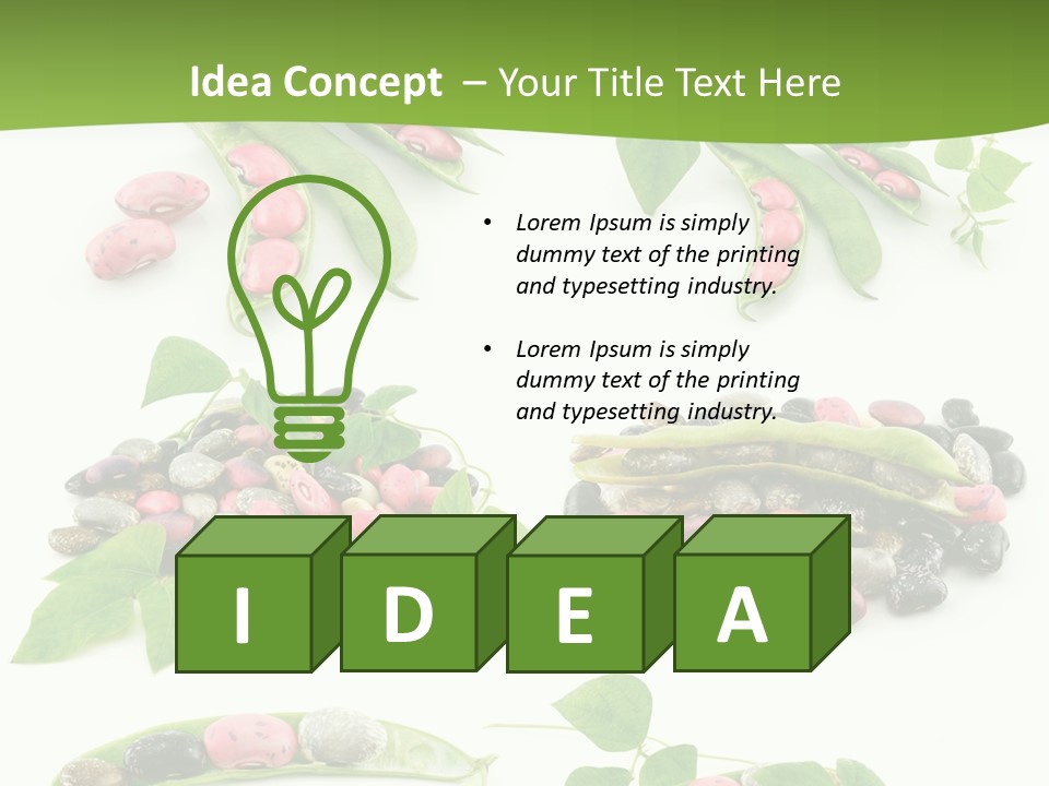 Nature Bean Collection PowerPoint Template