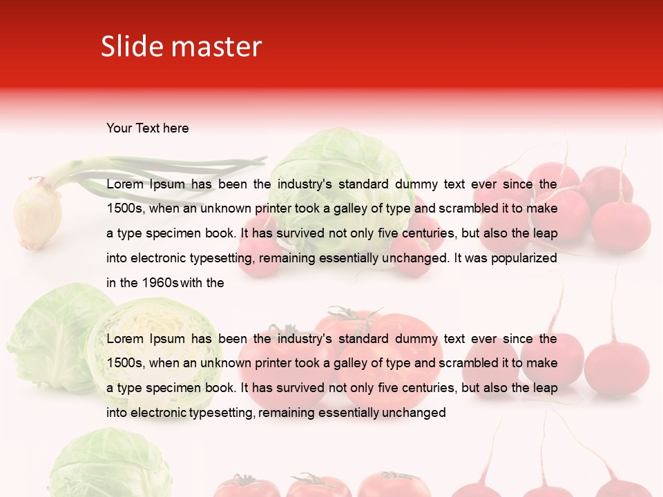 Radishes Salad Dieting PowerPoint Template