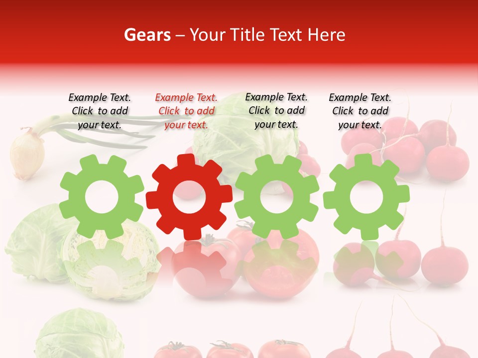 Radishes Salad Dieting PowerPoint Template
