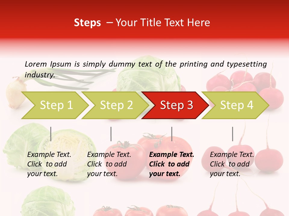 Radishes Salad Dieting PowerPoint Template