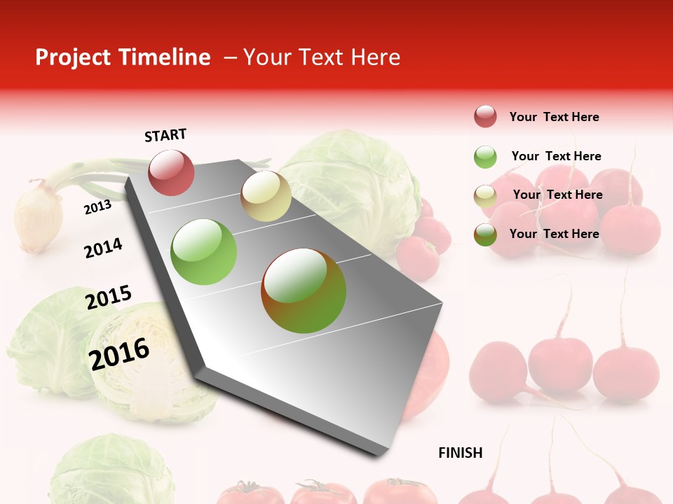 Radishes Salad Dieting PowerPoint Template