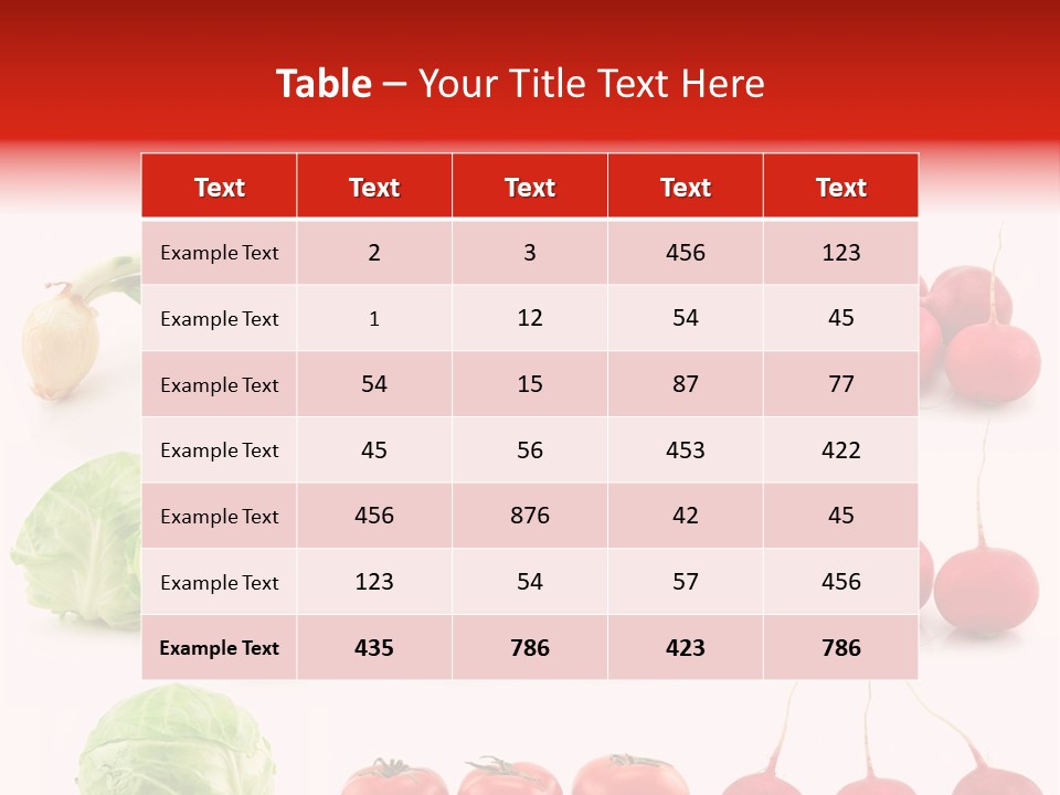 Radishes Salad Dieting PowerPoint Template