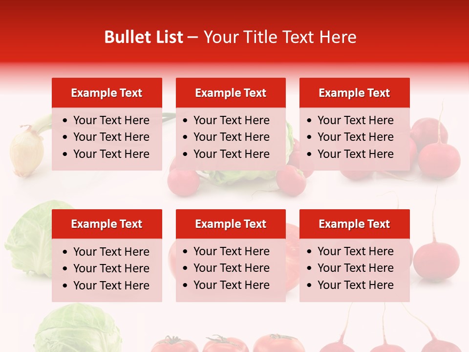 Radishes Salad Dieting PowerPoint Template