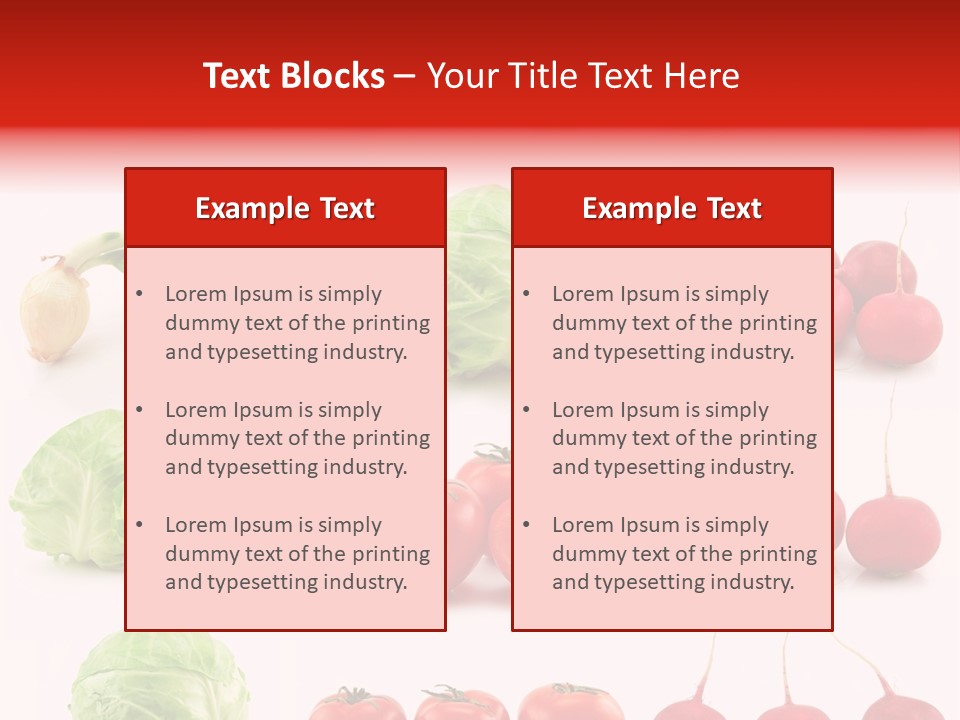 Radishes Salad Dieting PowerPoint Template