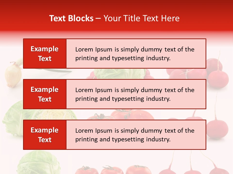 Radishes Salad Dieting PowerPoint Template