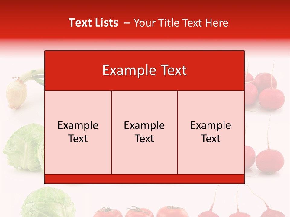 Radishes Salad Dieting PowerPoint Template