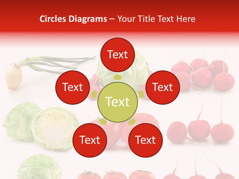 Radishes Salad Dieting PowerPoint Template