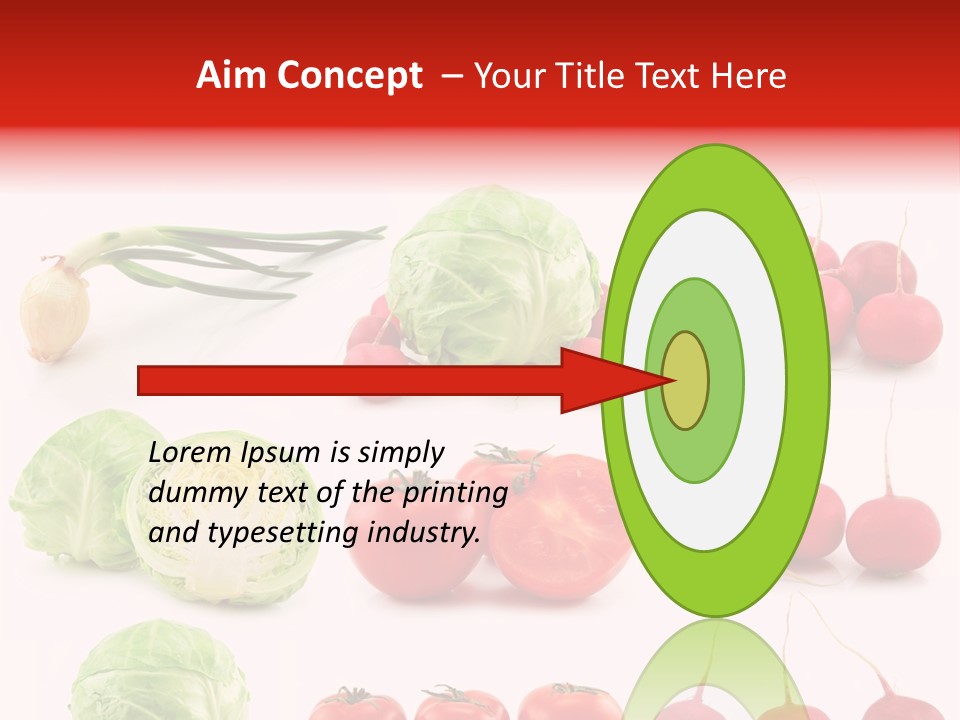 Radishes Salad Dieting PowerPoint Template
