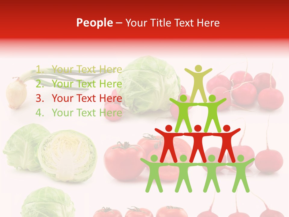 Radishes Salad Dieting PowerPoint Template