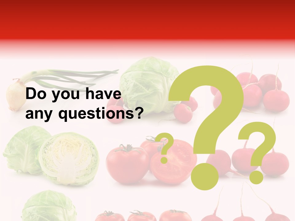 Radishes Salad Dieting PowerPoint Template