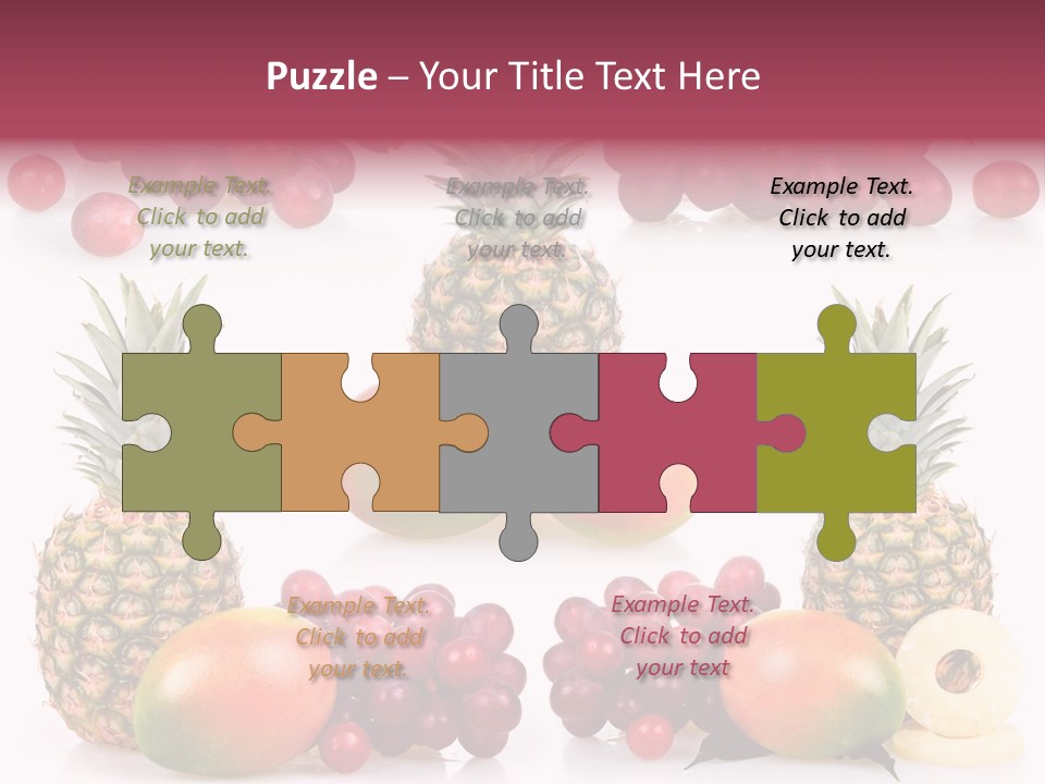 Gourmet Yellow Part PowerPoint Template