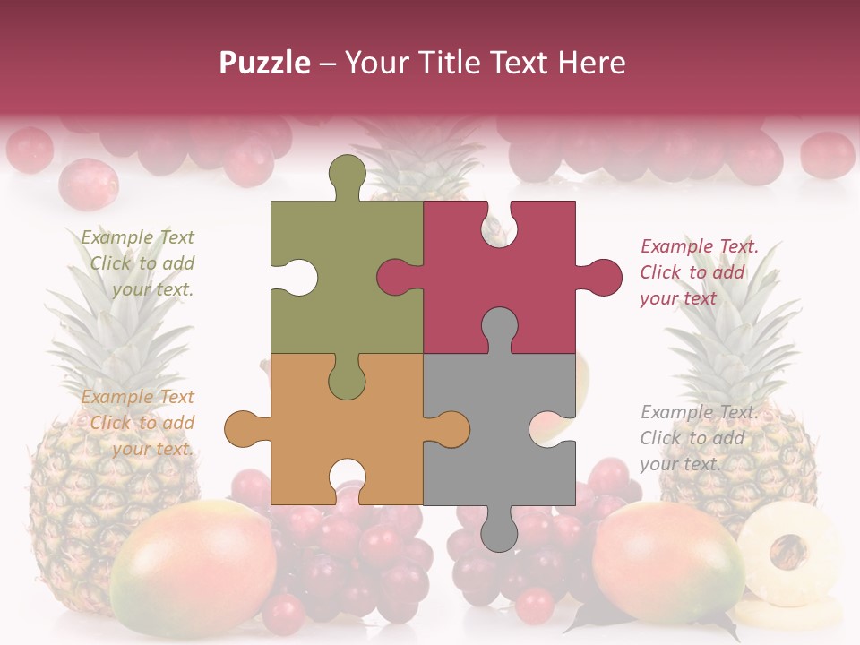 Gourmet Yellow Part PowerPoint Template