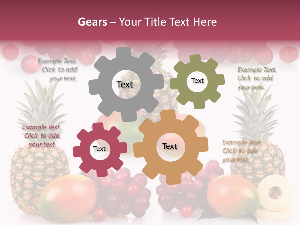 Gourmet Yellow Part PowerPoint Template