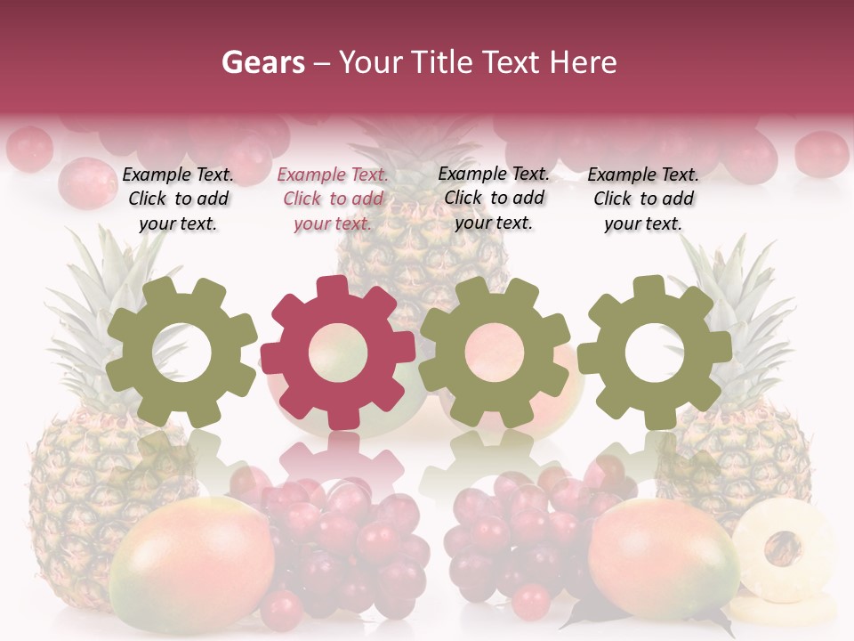 Gourmet Yellow Part PowerPoint Template