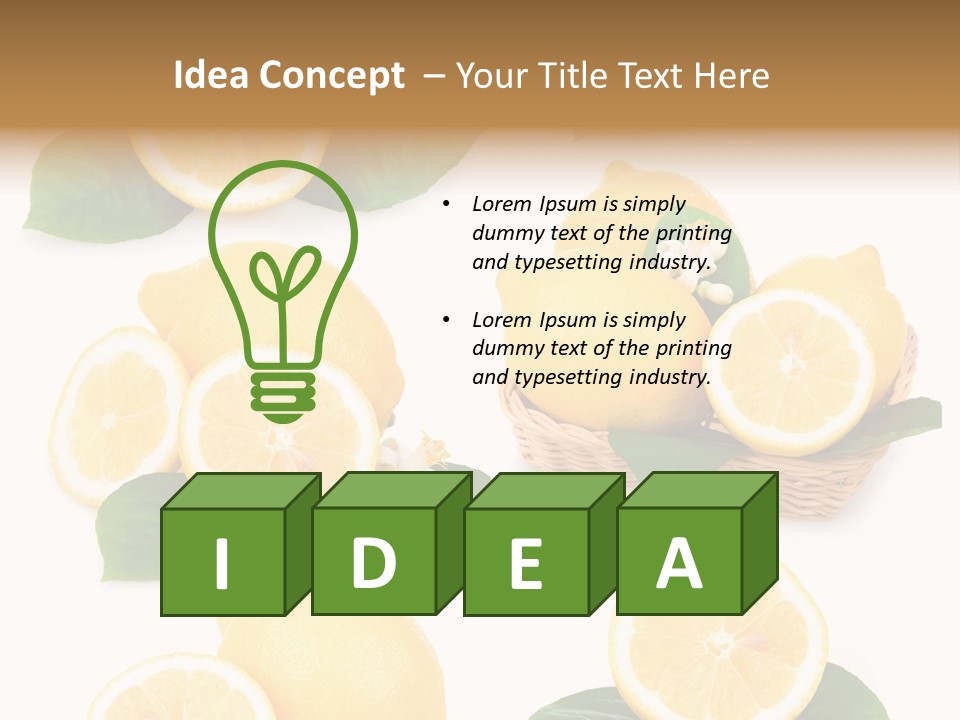 Green Lime Seed PowerPoint Template