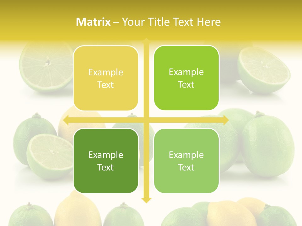 Color Lemon Food PowerPoint Template